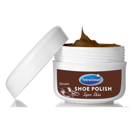 TetraClean Brown Shoe Polish – Super Shine & Leather Protection (250g)
