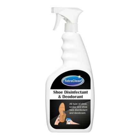 TetraClean Shoe Disinfectant & Deodorant Spray – 500ml | Eliminates Germs & Odors, Keeps Shoes Fresh & Hygienic