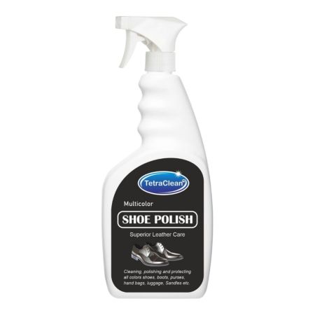 TetraClean Shoe Polish Spray – Superior Leather Care, Cleans, Shines & Protects Shoes, Boots, Bags & Accessories (500ml)